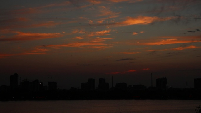 古楼 聊城 夜景 黄昏 夕阳 美景 天空