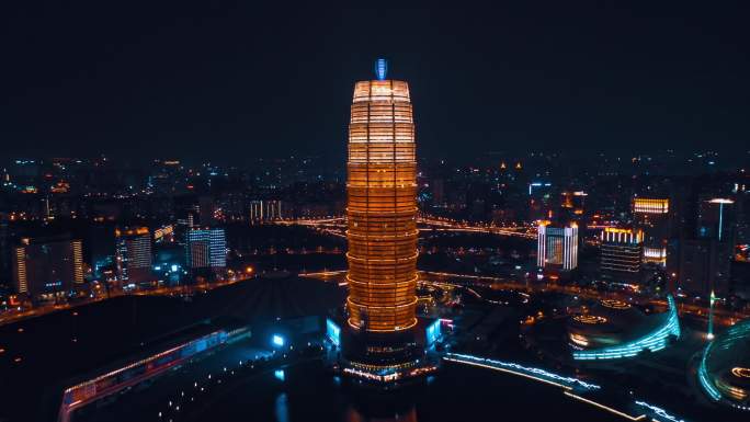 郑东新区4K夜景航拍