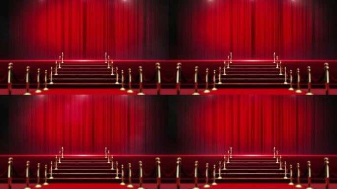 红地毯舞台背景视频素材
