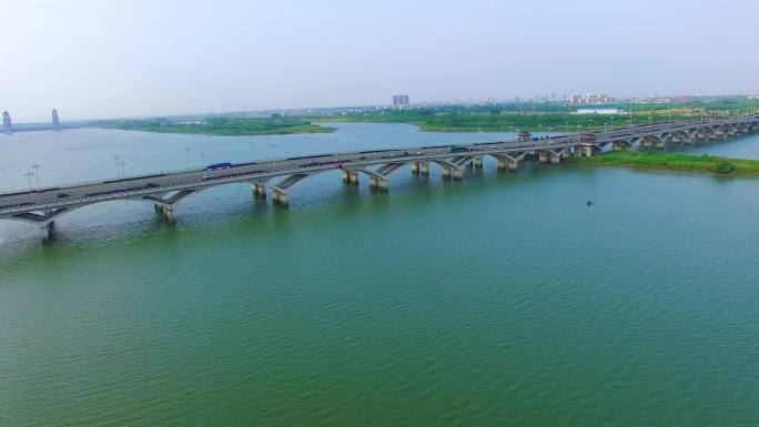 扬州廖家沟广陵大桥4k航拍