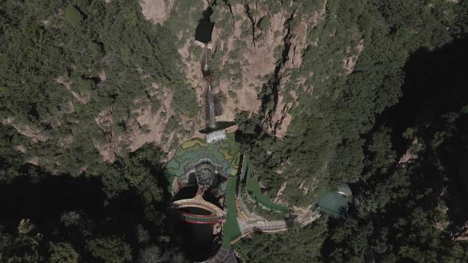 北京平谷石林峡瀑布航拍4