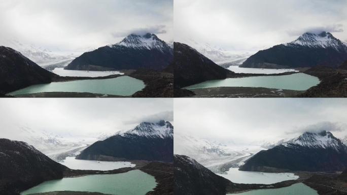 4K航拍西藏来古冰川