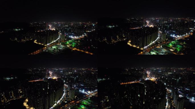 4K夜晚的城市--长沙河西夜景