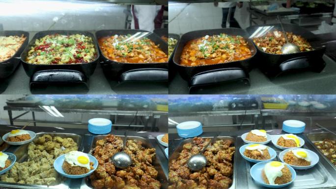 学校食堂餐厅食堂菜品拍摄