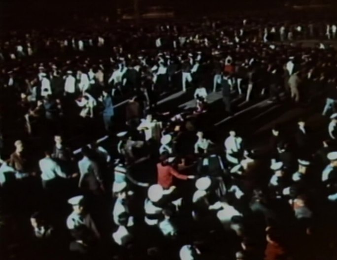 1959年天安门广场庆祝国庆歌舞表演烟花