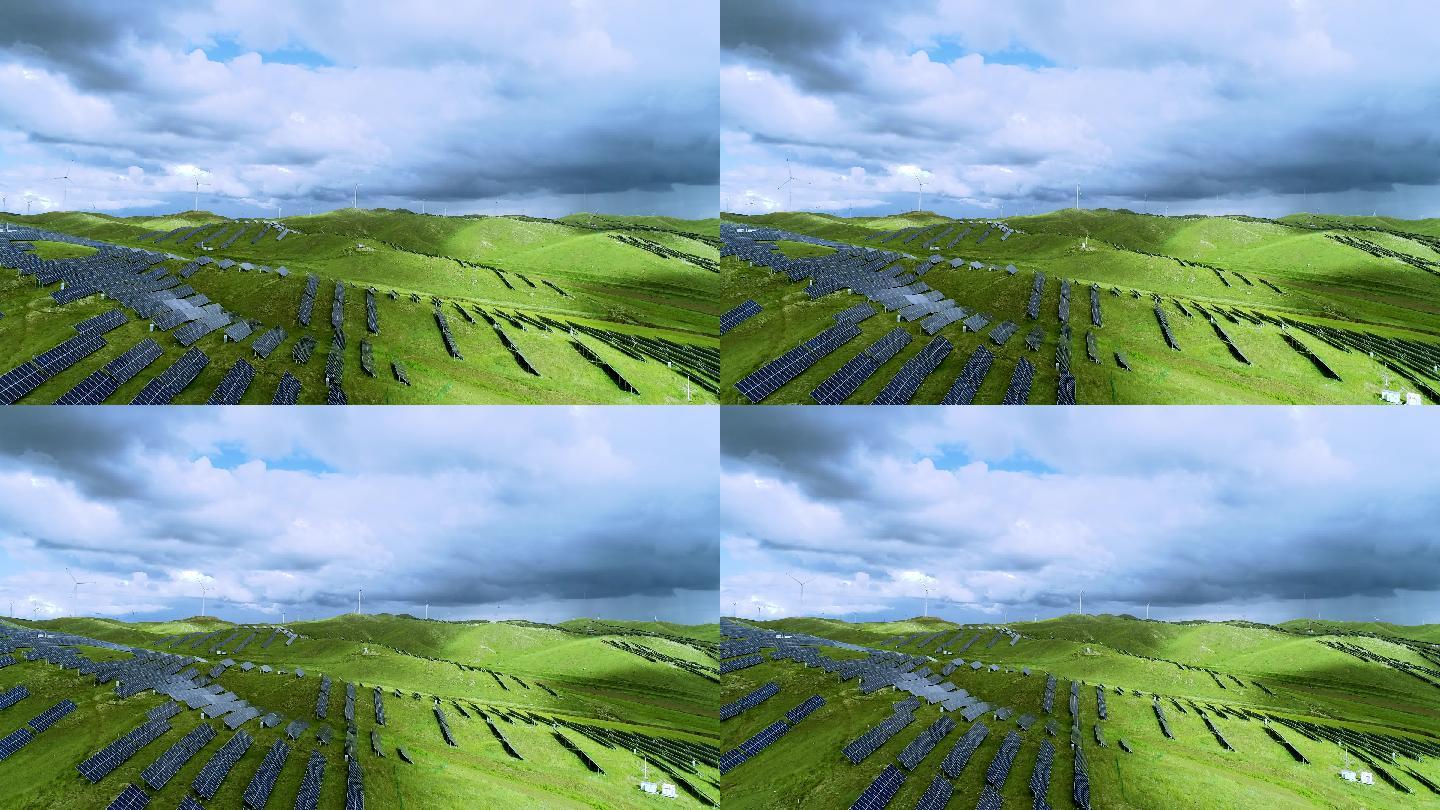 光伏 风电 资源 绿色能源 内蒙古 航拍
