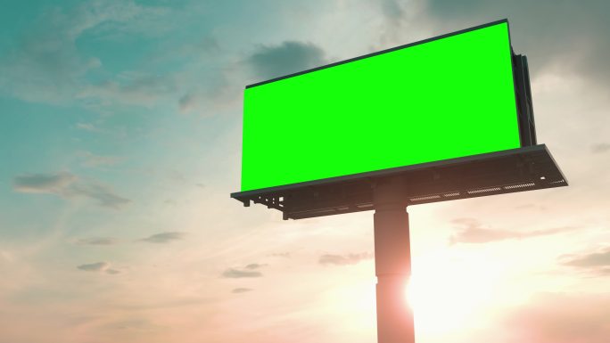 广告牌绿色屏幕色度键