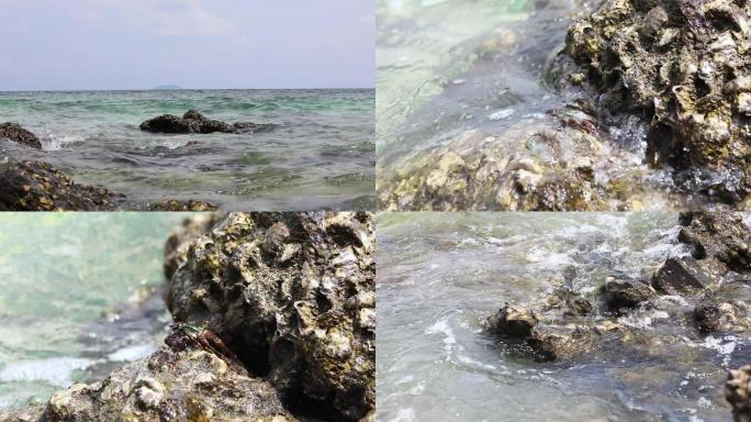 海浪 礁石 海滩 海边 大海