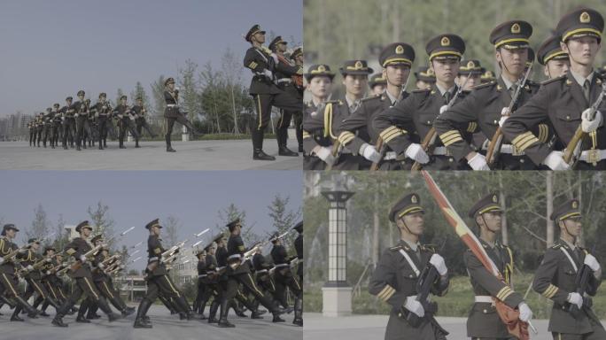高校仪仗队升旗仪式仪仗队护卫队2
