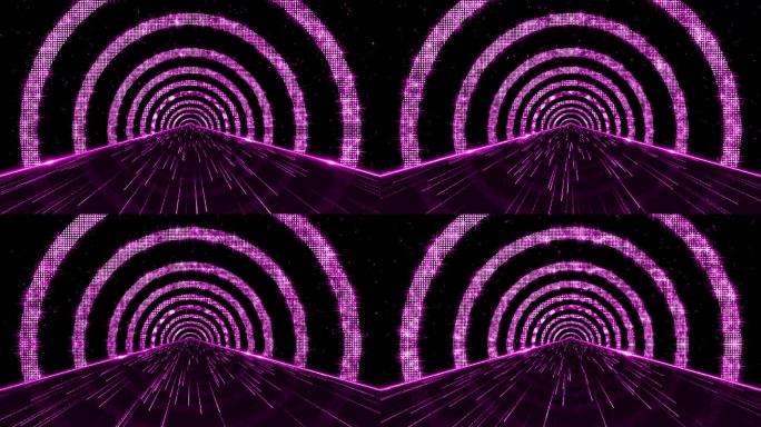 4K粉紫色光圈星光视频 4