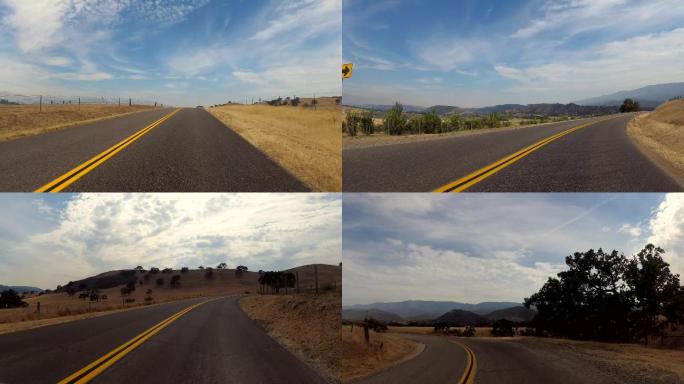 VR公路风景实景跑步视频