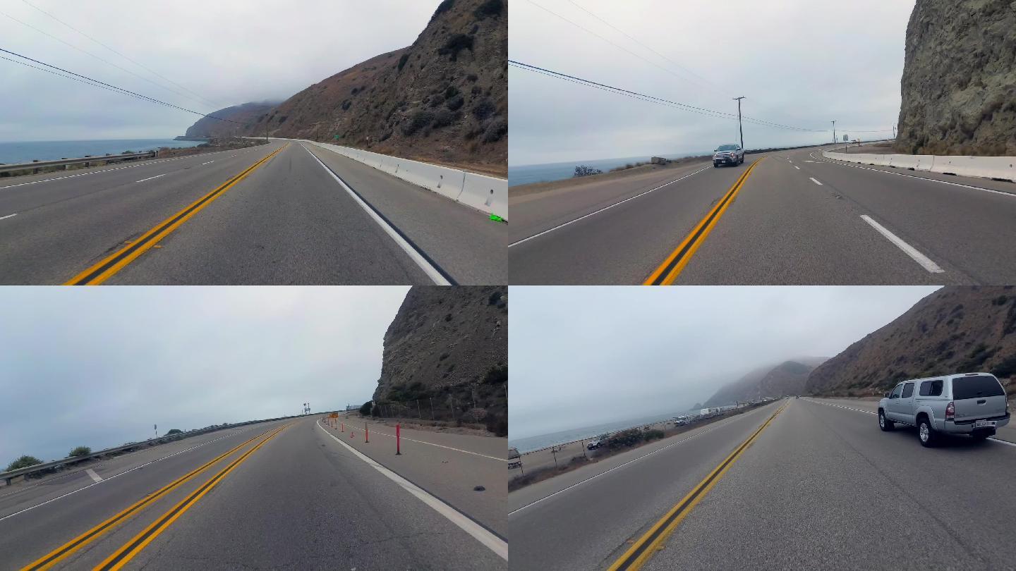 VR公路风景实景跑步视频