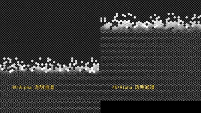 蜂窝 六边形能量场网格汇聚 3D贴图