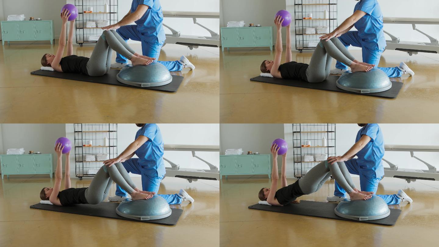脊椎指压治疗瑜伽瑜伽球