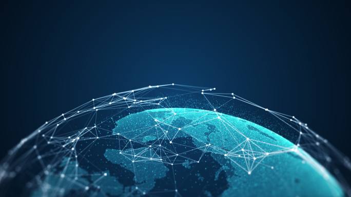 全球网络连接和数据连接概念