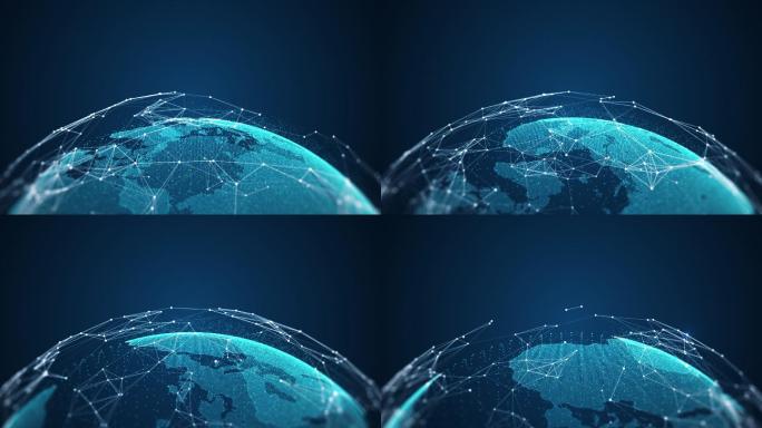 全球网络连接和数据连接概念
