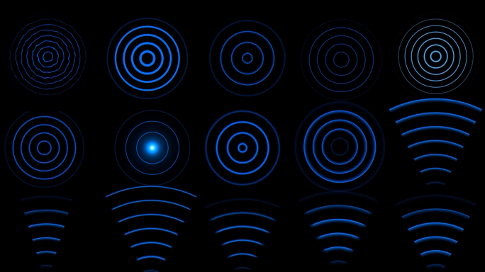 23款无线电波信号扩散素材2K带透明通道