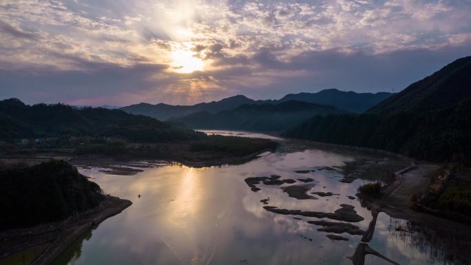 4K延时航拍宁国落羽杉湿地公园