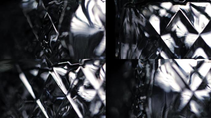水晶玻璃花纹反射折射光晕光斑光效晶莹剔透