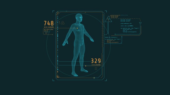 3D人形元素的分析动画