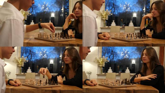 国际象棋比赛情侣博弈