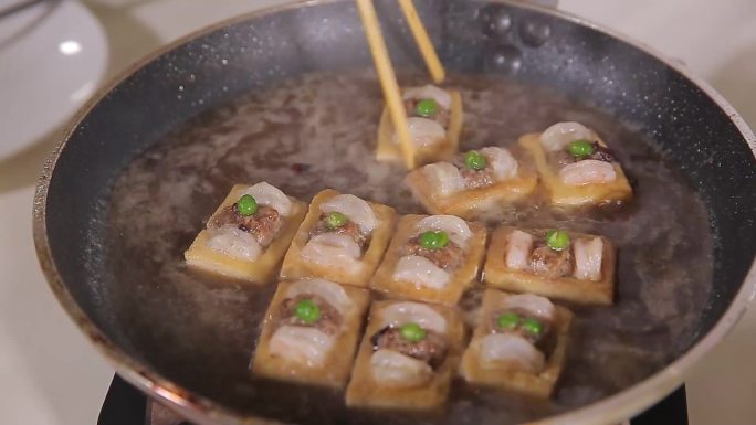 【镜头合集】烧制红烧豆腐盒子2