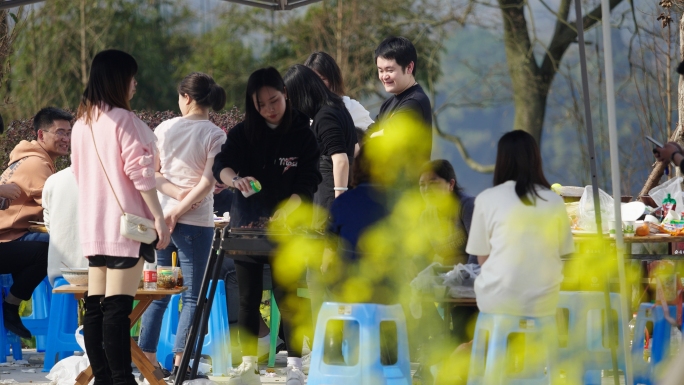 露营基地春游、烧烤