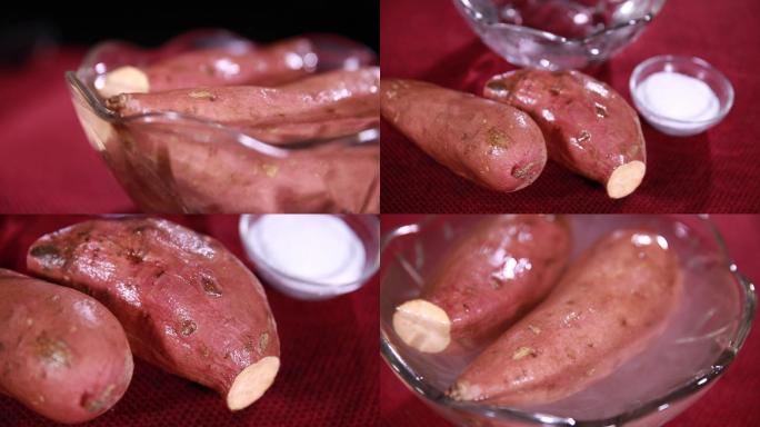 【镜头合集】清洗红薯白薯窍门