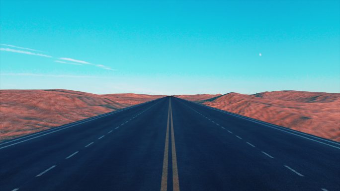 循环沙漠戈壁公路