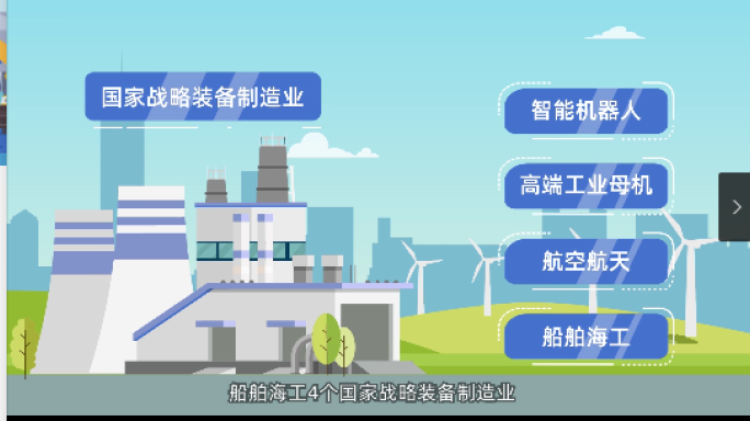 全国两会新装备制造工厂制作智能风能动画