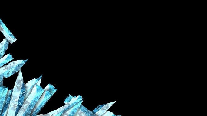 水晶冰晶钻石生长