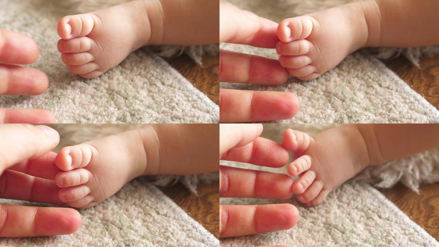 可爱的新生儿脚指头
