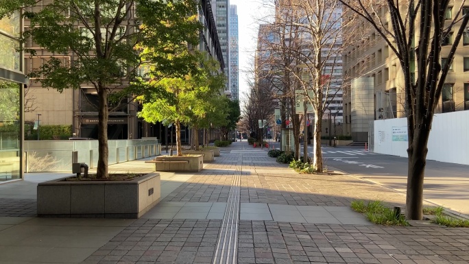 日本东京的大町国外外国街头街景疫情