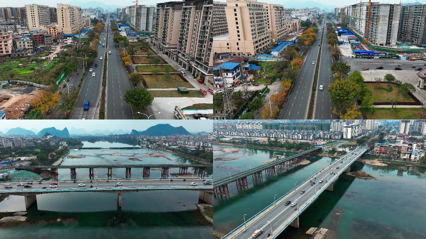 桂林高新万达商圈及净瓶山桥车流延时最新