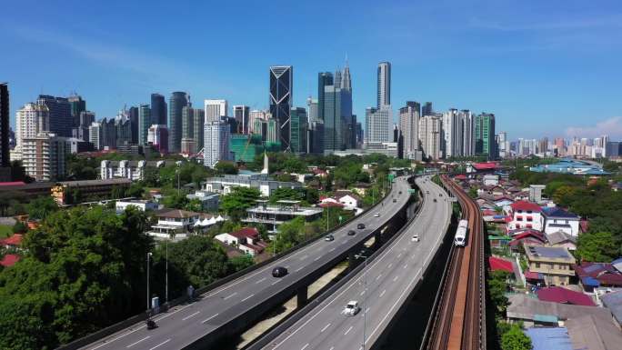 吉隆坡城市景观和交通