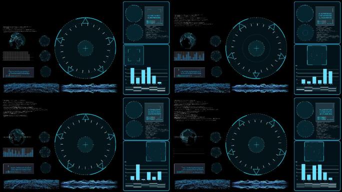 监控雷达高科技信息化程序代码