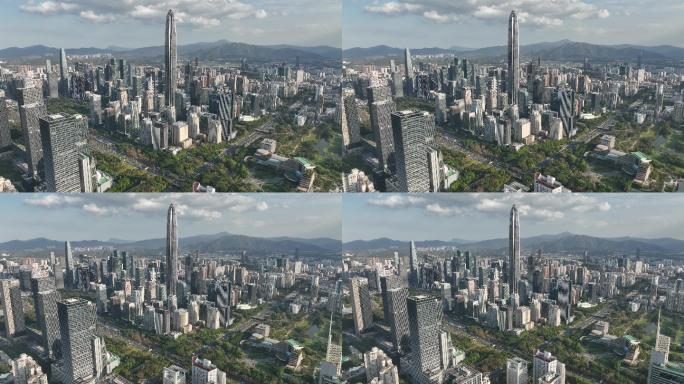 福田蓝天航拍4k