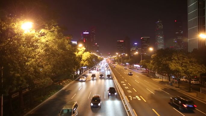 北京 街道 夜景