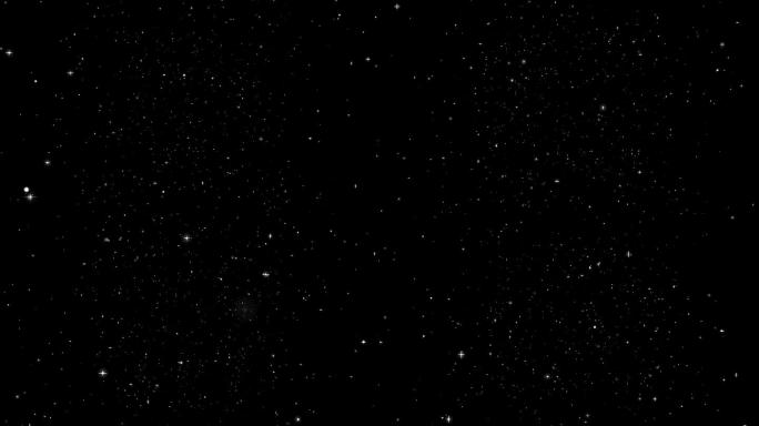 唯美夜空星光星空闪烁发光粒子闪光背景素材