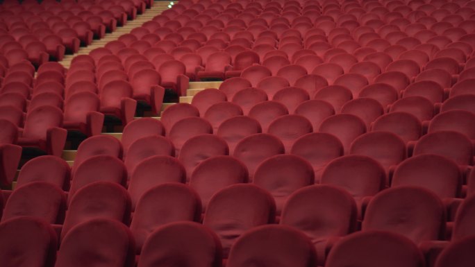 剧院里的红椅子影剧院大会堂大礼堂