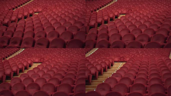 剧院里的红椅子影剧院大会堂大礼堂