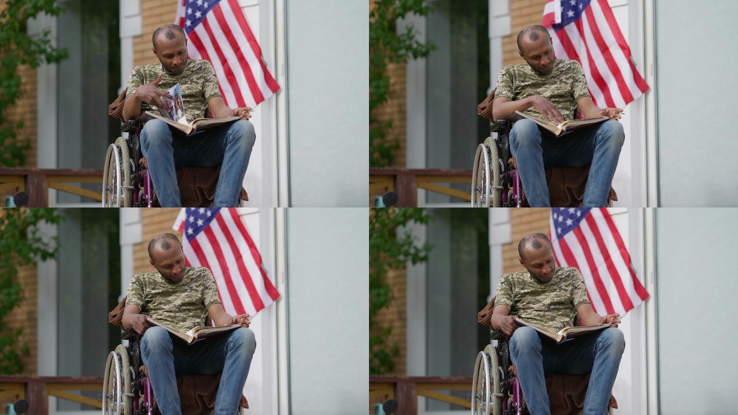 残障退伍军人的肖像