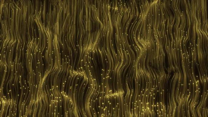 金色粒子流动光幕