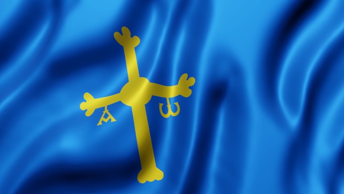 旗帜阿斯图里亚斯阿隆索西班牙