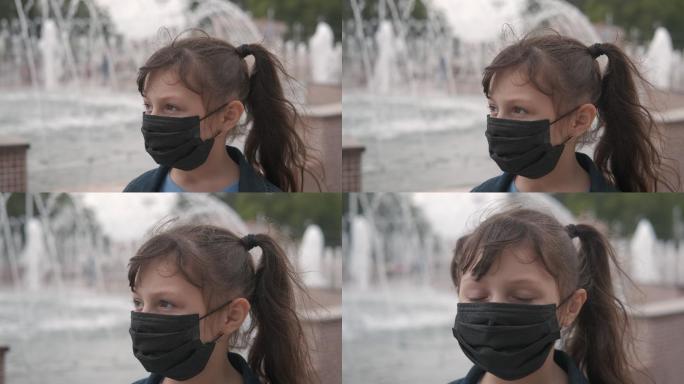 儿童戴口罩以防感染