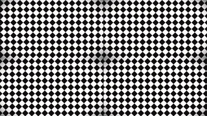 格子背景菱形动画黑白网格图形图象