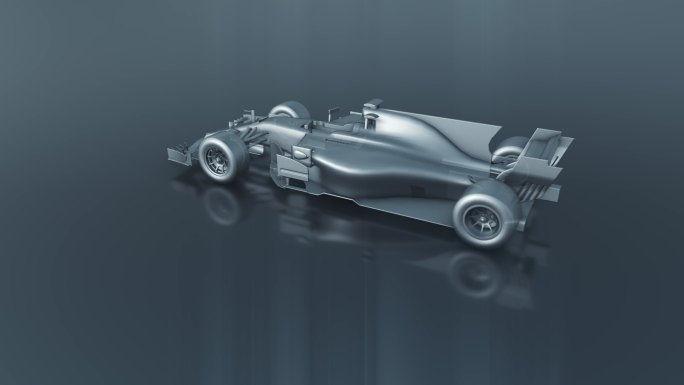 未来赛车速度的抽象动画