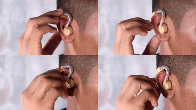 助听器体验穿戴听力下降耳廓