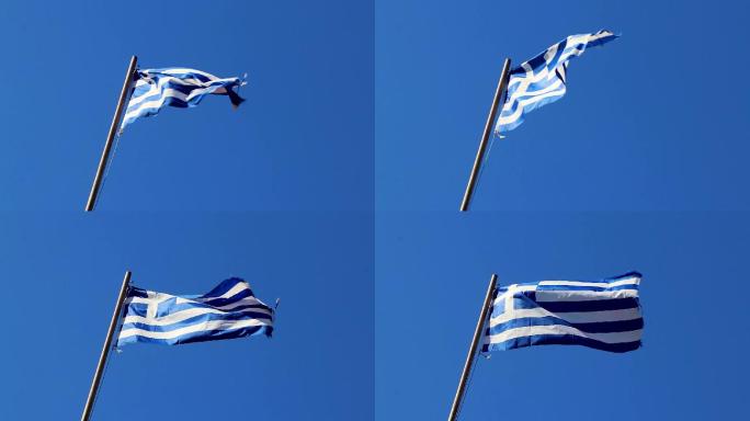 希腊蓝白旗