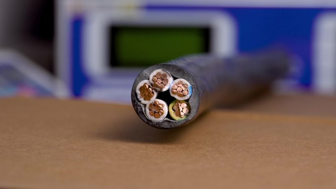 线缆特写变电站5G信号塔国家电网